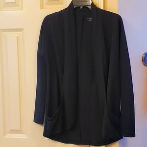 Black Open Front Cardigan Size XS